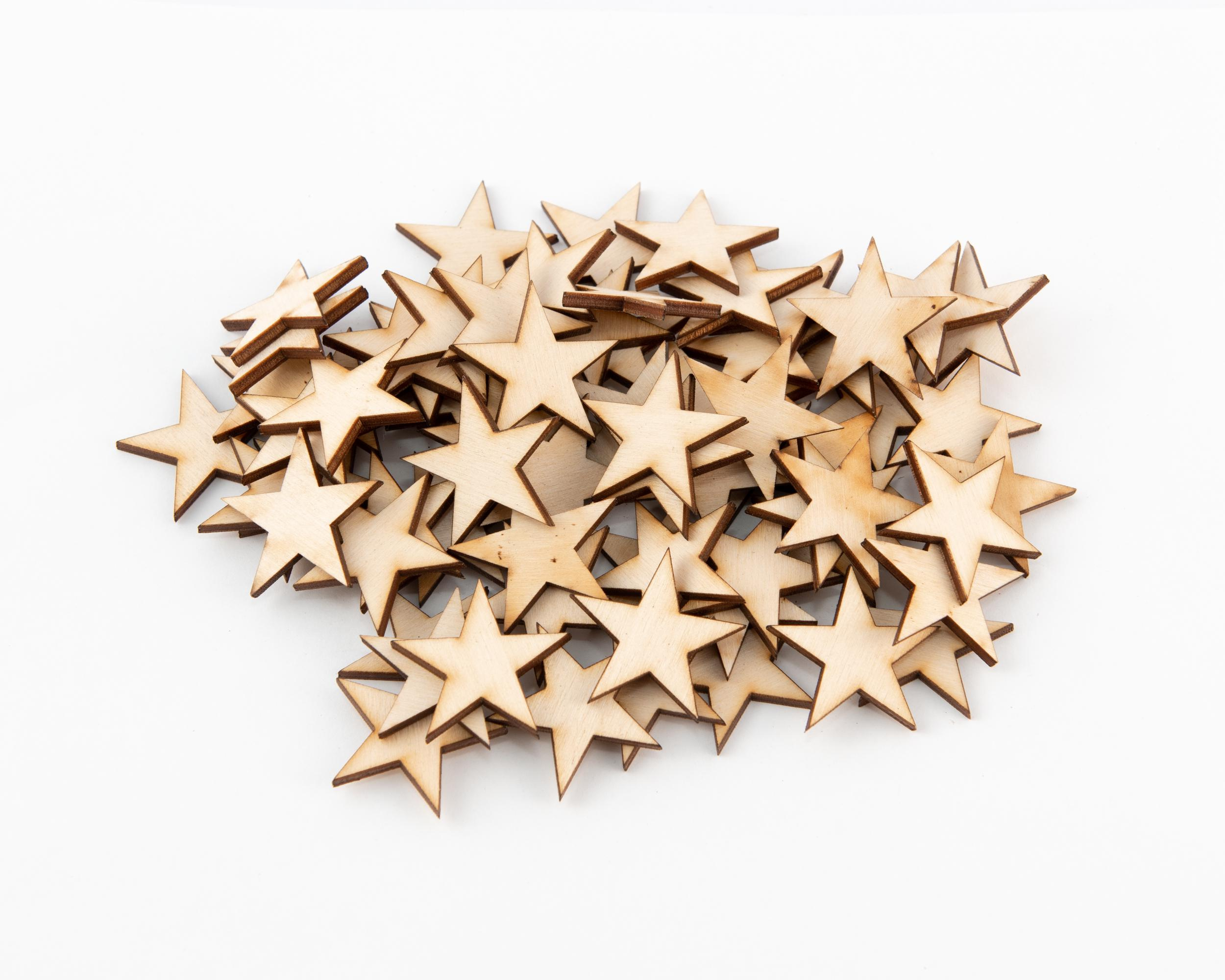 Wood Stars for Crafts, Wedding Decor, Flag Projects and Party Decorations 3 - MeasureMason Wood Stars for Crafts, Wedding Decor, Flag Projects and Party Decorations 3