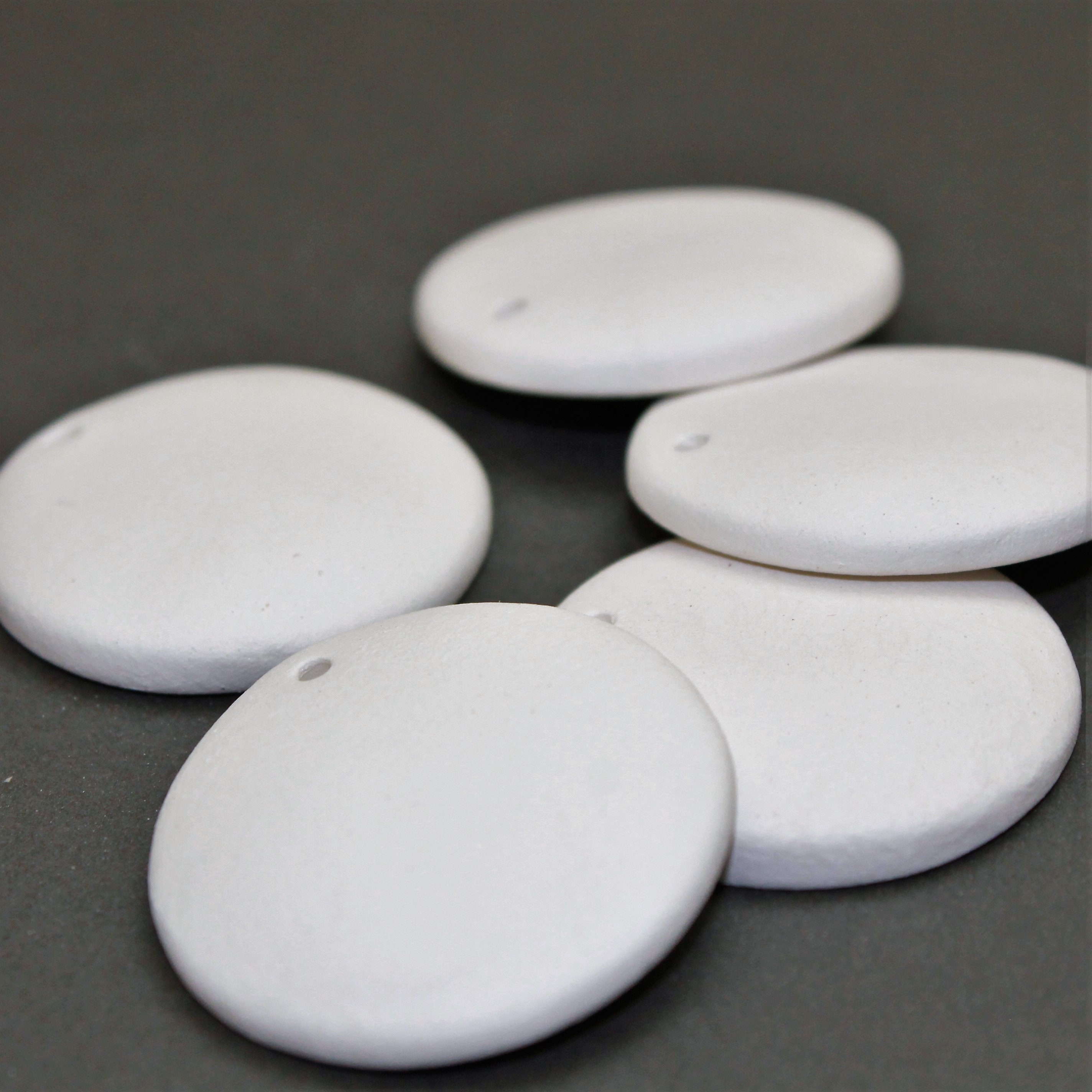 Blank Ceramic Bisque Domed Circle Pendant - 1 1/4" Round DIY Jewelry Making Base, Paintable Craft Tile 1 - MeasureMason Blank Ceramic Bisque Domed Circle Pendant - 1 1/4" Round DIY Jewelry Making Base, Paintable Craft Tile 1