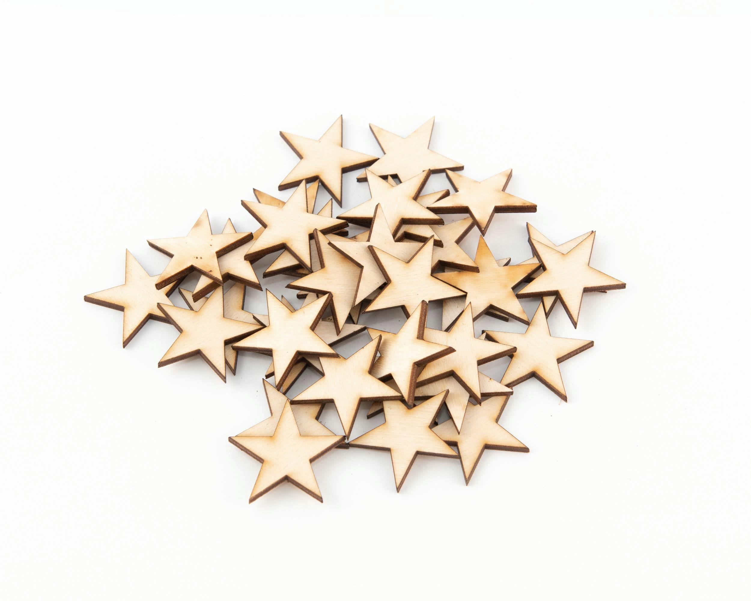 Wood Stars for Crafts, Wedding Decor, Flag Projects and Party Decorations 4 - MeasureMason Wood Stars for Crafts, Wedding Decor, Flag Projects and Party Decorations 4