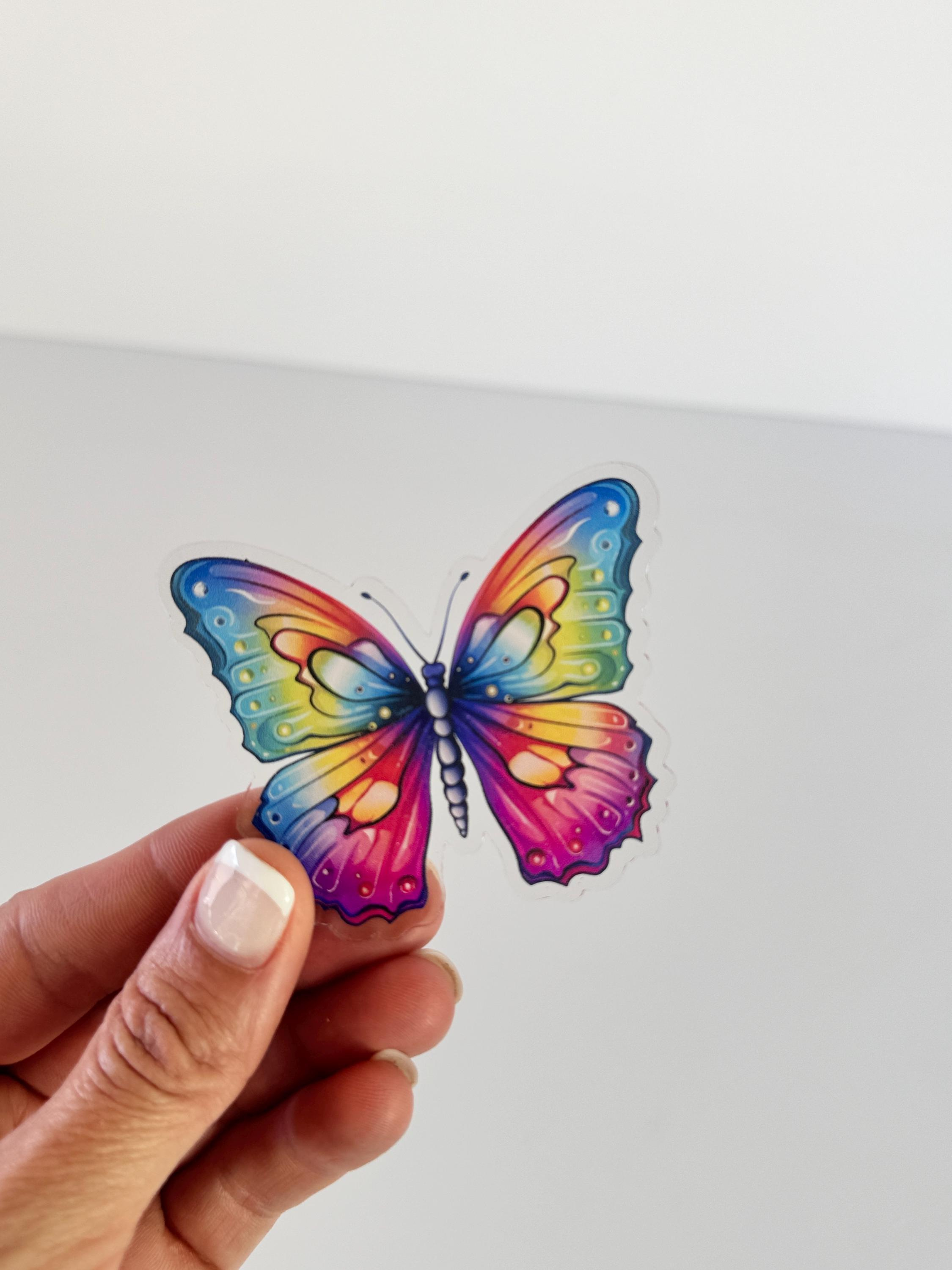 Rainbow Butterfly UV Printed Acrylic Blanks for Laser Cutting Jewelry & Earrings 1 - MeasureMason Rainbow Butterfly UV Printed Acrylic Blanks for Laser Cutting Jewelry & Earrings 1