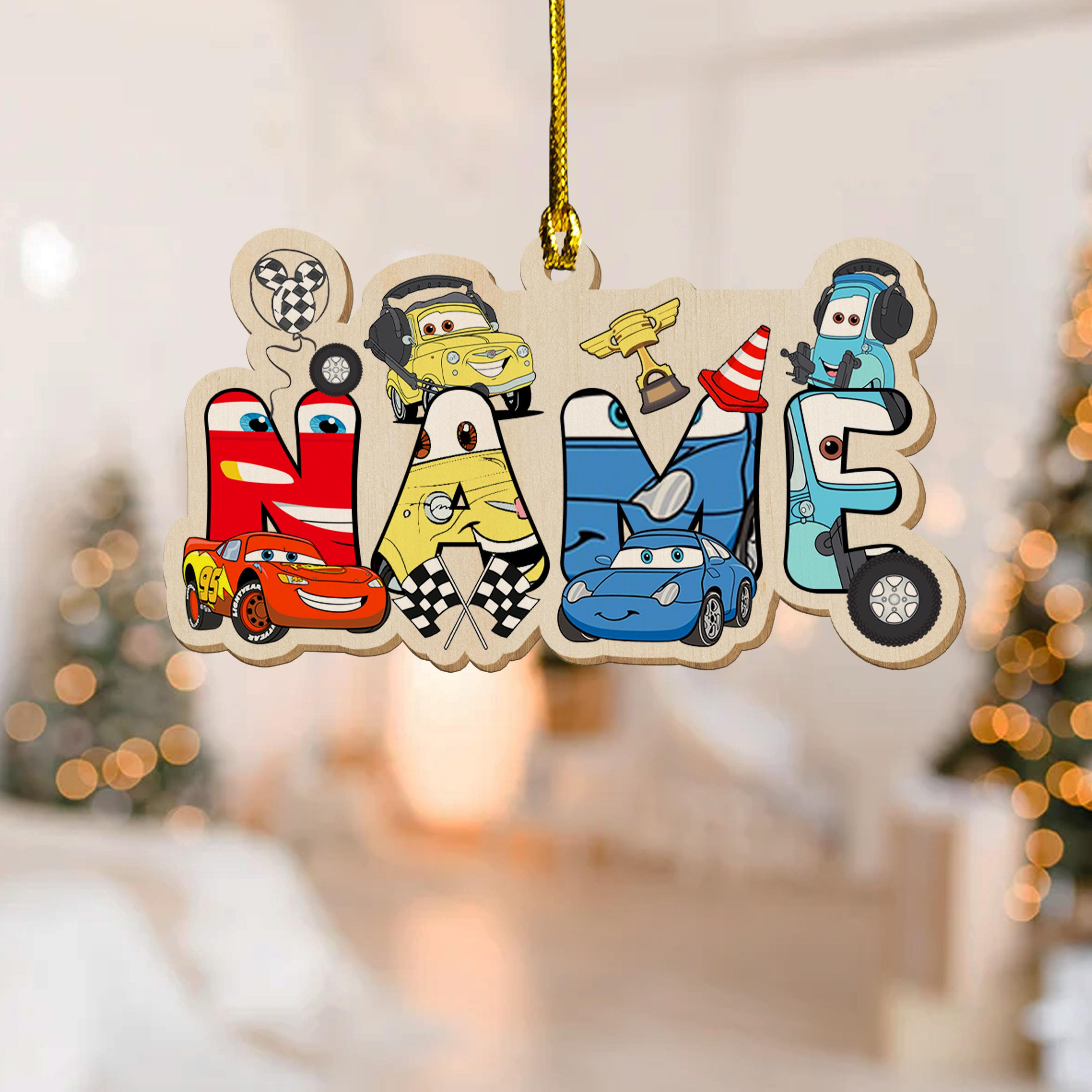 Personalized Racing Cartoon Characters Christmas Ornament - Custom Name Car Lover Holiday Keepsake Gift for Kids 4 - MeasureMason Personalized Racing Cartoon Characters Christmas Ornament - Custom Name Car Lover Holiday Keepsake Gift for Kids 4