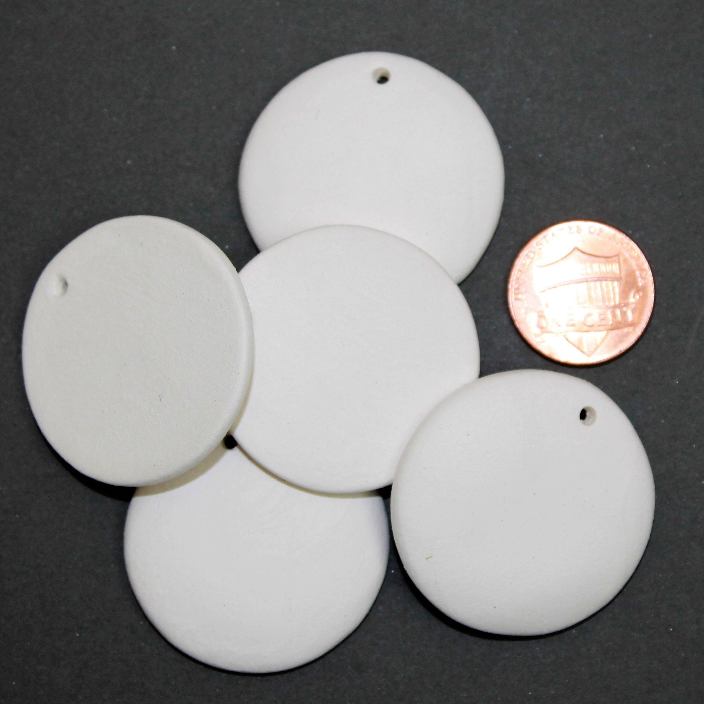 Blank Ceramic Bisque Domed Circle Pendant - 1 1/4" Round DIY Jewelry Making Base, Paintable Craft Tile 3 - MeasureMason Blank Ceramic Bisque Domed Circle Pendant - 1 1/4" Round DIY Jewelry Making Base, Paintable Craft Tile 3