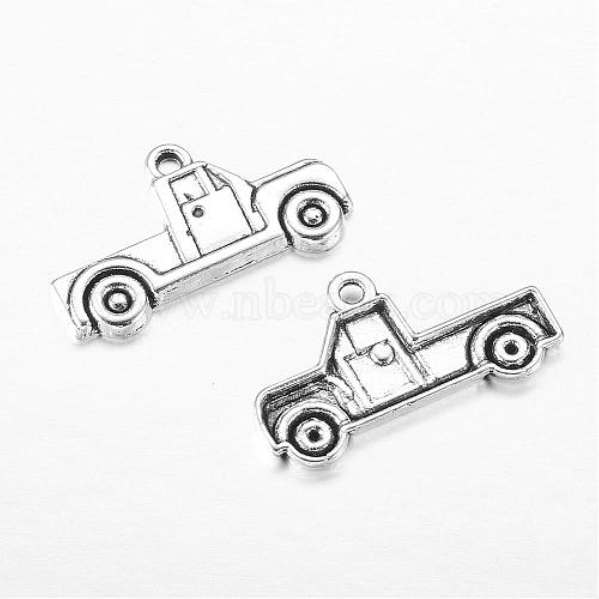 Antique Silver Truck Charm for Keychain and Zipper Pull, Zinc Alloy Vehicle Pendant 1 - MeasureMason Antique Silver Truck Charm for Keychain and Zipper Pull, Zinc Alloy Vehicle Pendant 1