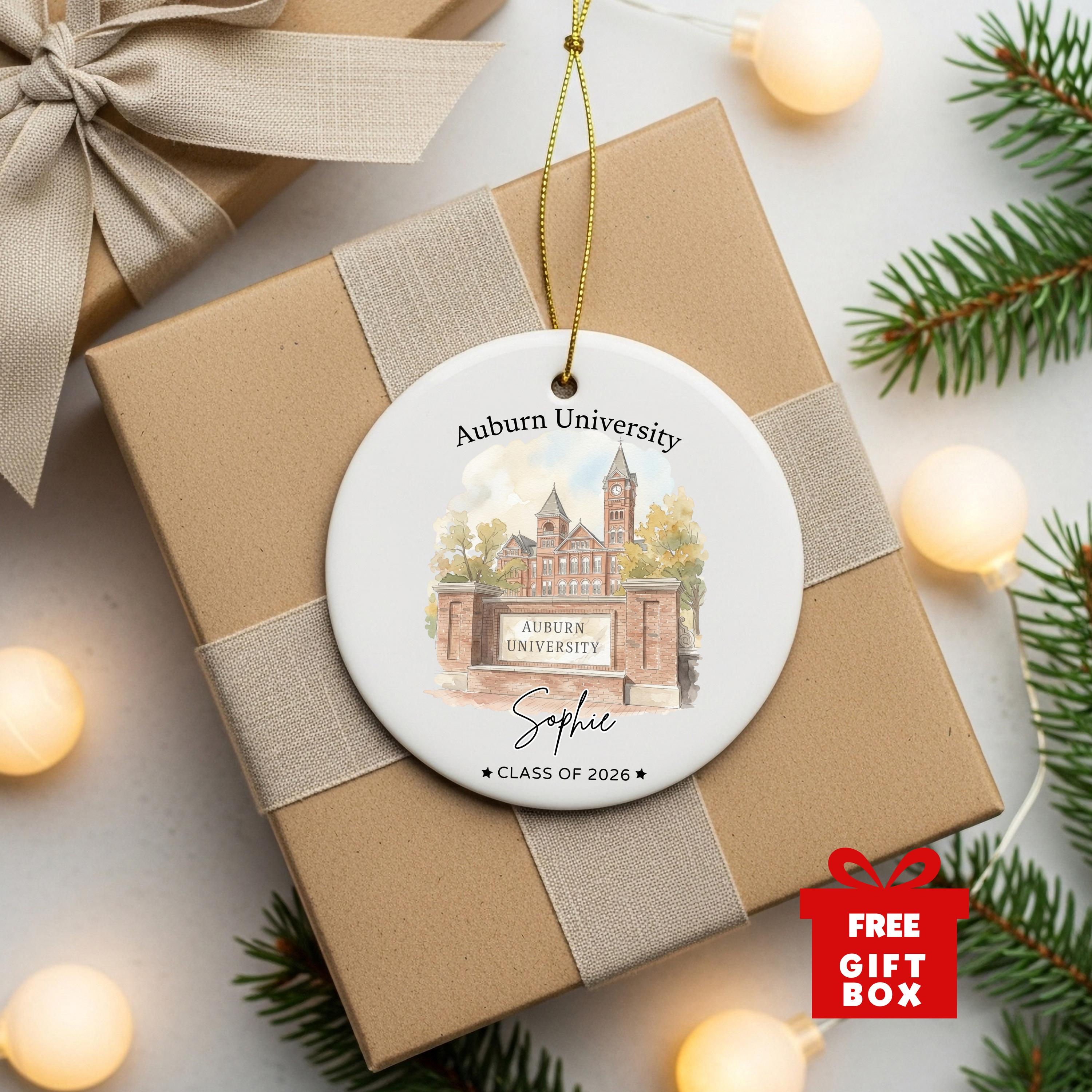 Personalized Graduation Ornament 2026 - Custom College Keepsake - Class of 2026 Gift for Graduate 2 - MeasureMason Personalized Graduation Ornament 2026 - Custom College Keepsake - Class of 2026 Gift for Graduate 2