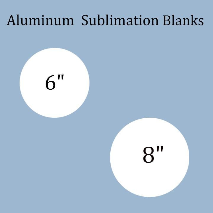 20 Pack Metal Sublimation Circle Blanks 6 Inch 8 Inch Single Sided Aluminum Round Discs