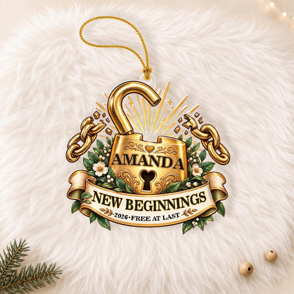 Personalized New Beginnings Christmas Ornament 2026, Custom Name Fresh Start Keepsake Gift 2 - MeasureMason Personalized New Beginnings Christmas Ornament 2026, Custom Name Fresh Start Keepsake Gift 2