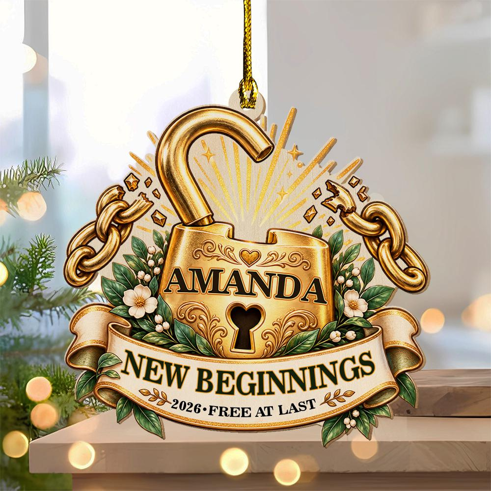 Personalized New Beginnings Christmas Ornament 2026, Custom Name Fresh Start Keepsake Gift 4 - MeasureMason Personalized New Beginnings Christmas Ornament 2026, Custom Name Fresh Start Keepsake Gift 4
